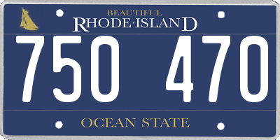 RI license plate 750470