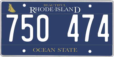 RI license plate 750474