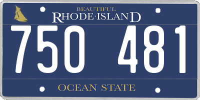 RI license plate 750481