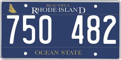 RI license plate 750482