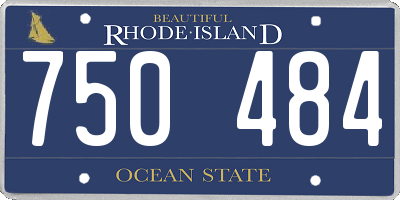 RI license plate 750484