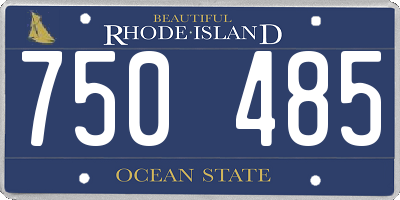 RI license plate 750485