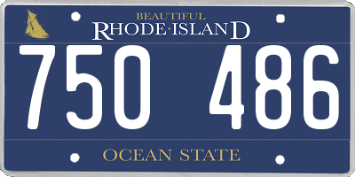 RI license plate 750486