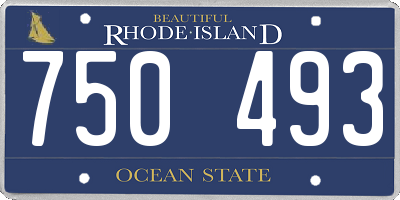 RI license plate 750493