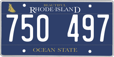 RI license plate 750497