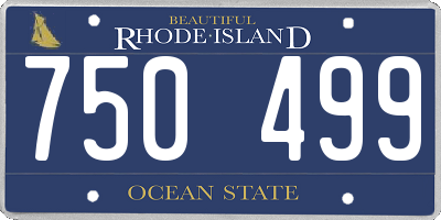 RI license plate 750499