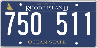 RI license plate 750511