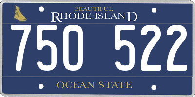 RI license plate 750522