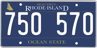 RI license plate 750570