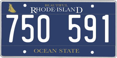 RI license plate 750591