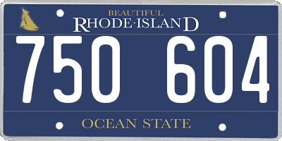 RI license plate 750604