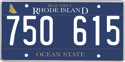 RI license plate 750615