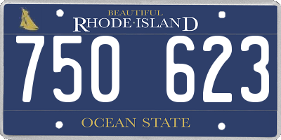 RI license plate 750623