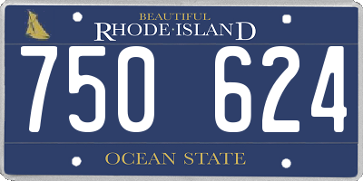 RI license plate 750624