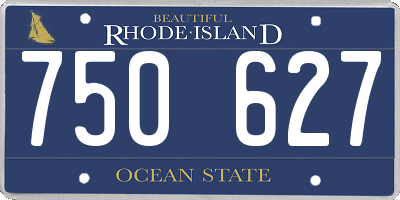 RI license plate 750627