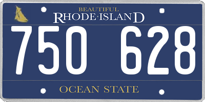 RI license plate 750628