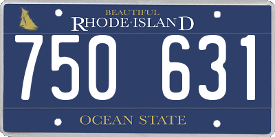 RI license plate 750631