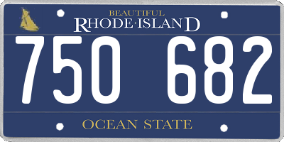 RI license plate 750682