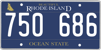 RI license plate 750686