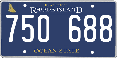 RI license plate 750688