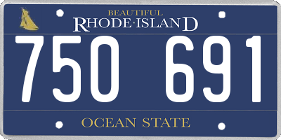 RI license plate 750691