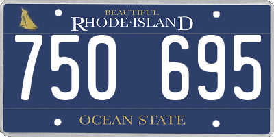 RI license plate 750695