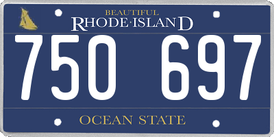 RI license plate 750697