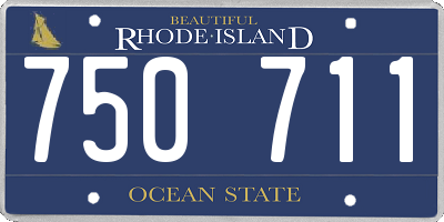 RI license plate 750711