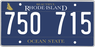 RI license plate 750715