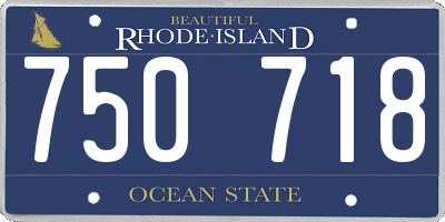 RI license plate 750718