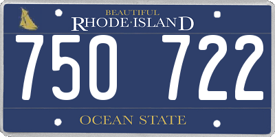 RI license plate 750722