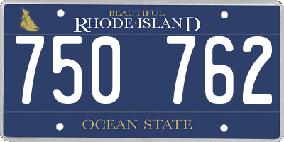 RI license plate 750762
