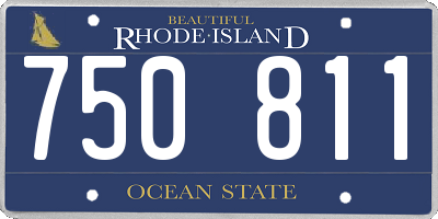 RI license plate 750811
