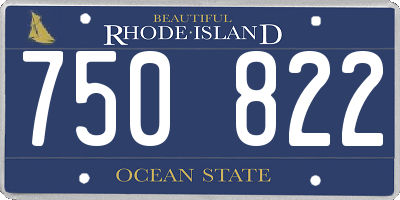 RI license plate 750822