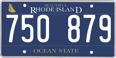 RI license plate 750879