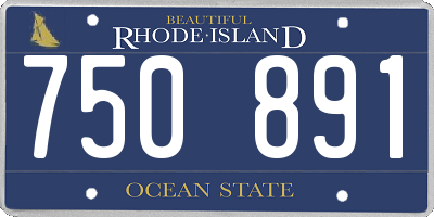 RI license plate 750891