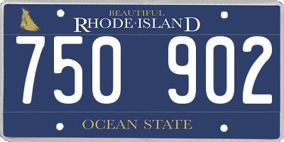 RI license plate 750902