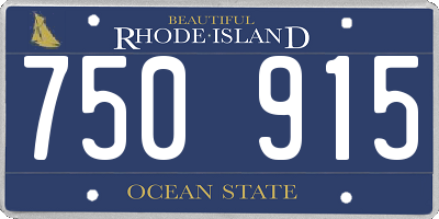 RI license plate 750915