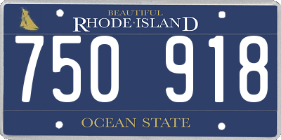 RI license plate 750918