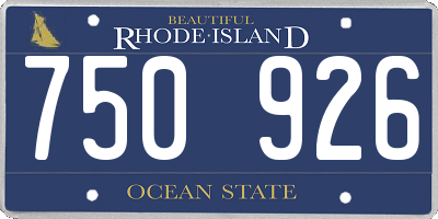 RI license plate 750926