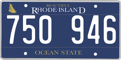 RI license plate 750946