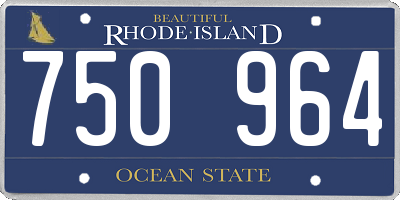 RI license plate 750964