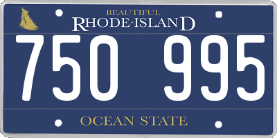 RI license plate 750995