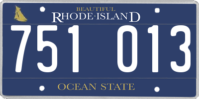 RI license plate 751013