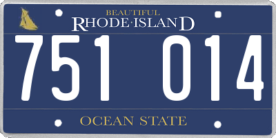 RI license plate 751014
