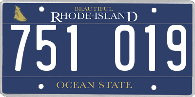 RI license plate 751019