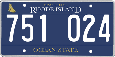 RI license plate 751024