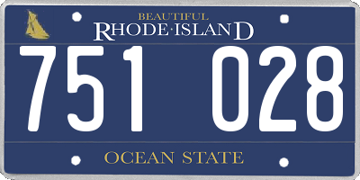 RI license plate 751028