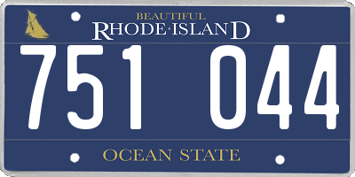 RI license plate 751044