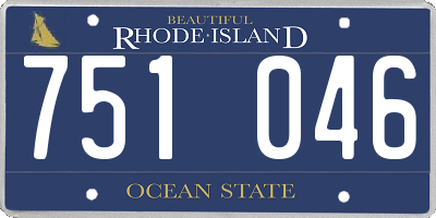 RI license plate 751046